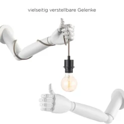 Wand-Halterung für Kabnelwandleuchten weiß